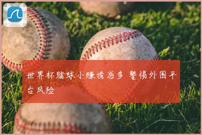世界杯赌球小赚诱惑多 警惕外围平台风险